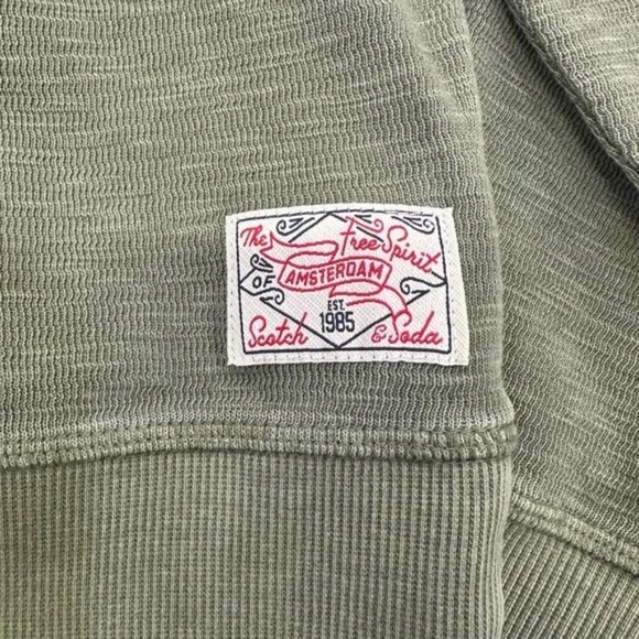 Scotch & Soda | Crewneck Sweater | Army Green Small - Picture 4 of 4